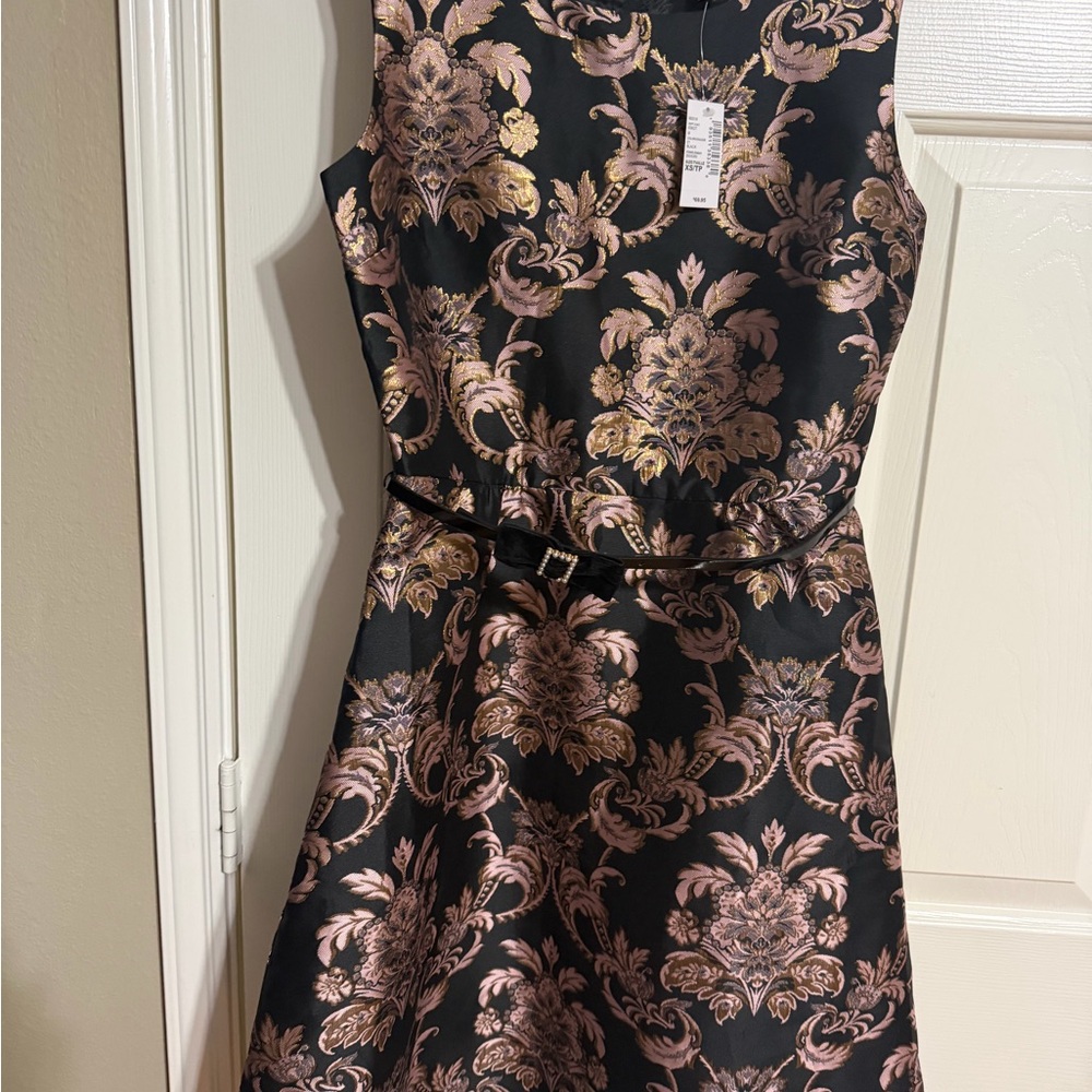 Children’s place Black and Gold Patterned  girl dress